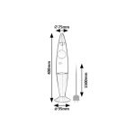 Rábalux 76107 Lollipop3 Beltéri lámpa, Dekor lámpa, ezüst-átlátszó LED 25, IP20
