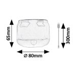 Rábalux 76110 Radelia Beltéri lámpa, Gyereklámpa, fekete-átlátszó LED 3, IP20