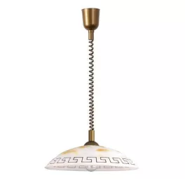   Rábalux 7640 Etrusco Beltéri Függeszték bronz-fehér alabástrom üveg E27 1x MAX 60, IP20
