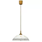 Rábalux 7652 Etrusco Beltéri Függeszték bronz-fehér alabástrom üveg E27 1x MAX 60, IP20