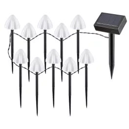   Rábalux 77007 Skadar Napelemes lámpa fekete-fehér LED 2, IP44