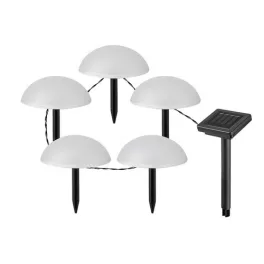   Rábalux 77008 Treppio Napelemes lámpa fekete-fehér LED 1, IP44