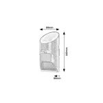 Rábalux 77013 Sepik Napelemes lámpa fekete-fehér LED 3,6, IP44