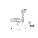 Rábalux 77016 Ansoo Napelemes lámpa fehér-fehér LED 0,26, IP44