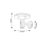Rábalux 77017 Alaska Napelemes lámpa antracit-fehér LED 10, IP44