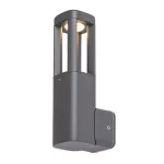 Rábalux 77033 Kalisz Kültéri lámpa Kültéri fali lámpa antracit, fehér LED 7, meleg fehér (2700-3000K), IP54