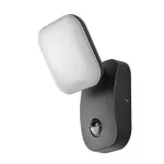 Rábalux 77058 Odiel Kültéri lámpa Kültéri fali lámpa fekete, fehér LED 12, meleg fehér (2700-3000K), IP44
