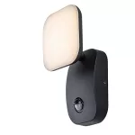 Rábalux 77058 Odiel Kültéri lámpa Kültéri fali lámpa fekete, fehér LED 12, meleg fehér (2700-3000K), IP44