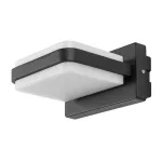 Rábalux 77061 Gendt Kültéri lámpa Kültéri fali lámpa fekete, fehér LED 12, meleg fehér (2700-3000K), IP44