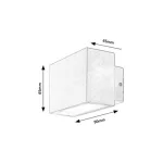 Rábalux 77074 Mataro Kültéri lámpa Kültéri fali lámpa fehér, fehér LED 7, természetes fehér (3500-5000 K), IP54