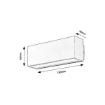 Rábalux 77075 Mataro Kültéri lámpa Kültéri fali lámpa fekete, fehér LED 10, természetes fehér (3500-5000 K), IP54