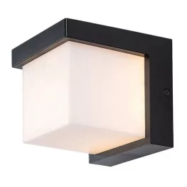   Rábalux 77095 Andelle Kültéri lámpa Kültéri fali lámpa fekete, fehér LED 10, meleg fehér (2700-3000K), IP54