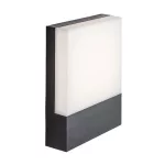 Rábalux 77097 Gimone Kültéri lámpa Kültéri fali lámpa fekete, fehér LED 10, természetes fehér (3500-5000 K), IP44