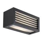 Rábalux 77100 Lublin Kültéri lámpa Kültéri fali lámpa fekete, fehér LED 10, természetes fehér (3500-5000 K), IP54