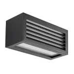 Rábalux 77100 Lublin Kültéri lámpa Kültéri fali lámpa fekete, fehér LED 10, természetes fehér (3500-5000 K), IP54