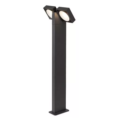 Rábalux 77102 Telde Kültéri lámpa Kültéri állólámpa antracit, átlátszó LED 14, meleg fehér (2700-3000K), IP54