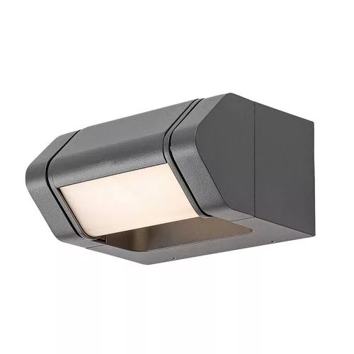 Rábalux 77103 Medna Kültéri lámpa Kültéri fali lámpa antracit, fehér LED 8, meleg fehér (2700-3000K), IP54