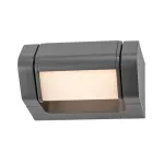 Rábalux 77103 Medna Kültéri lámpa Kültéri fali lámpa antracit, fehér LED 8, meleg fehér (2700-3000K), IP54