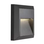Rábalux 77105 Trento Kültéri lámpa Kültéri fali lámpa antracit, átlátszó LED 4, természetes fehér (3500-5000 K), IP65