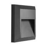 Rábalux 77105 Trento Kültéri lámpa Kültéri fali lámpa antracit, átlátszó LED 4, természetes fehér (3500-5000 K), IP65