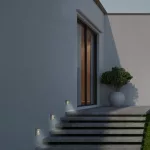 Rábalux 77105 Trento Kültéri lámpa Kültéri fali lámpa antracit, átlátszó LED 4, természetes fehér (3500-5000 K), IP65