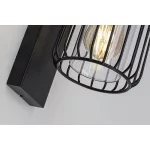 Rábalux 77106 Tarpa Kültéri lámpa, Kültéri fali lámpa, fekete-átlátszó E27E27 1x MAX 40, IP44