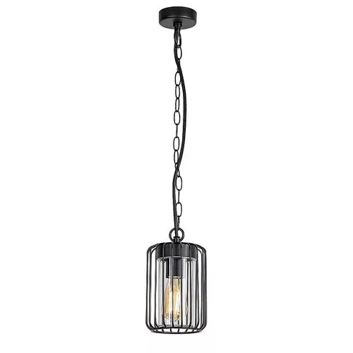 Rábalux 77107 Tarpa Kültéri lámpa, Kültéri függeszték, fekete-átlátszó E27E27 1x MAX 40, IP44