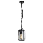 Rábalux 77107 Tarpa Kültéri lámpa, Kültéri függeszték, fekete-átlátszó E27E27 1x MAX 40, IP44