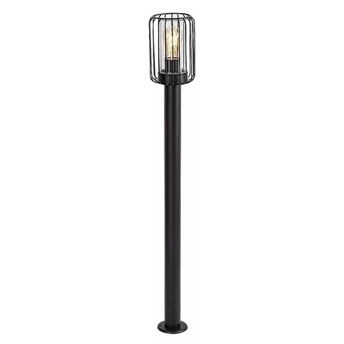 Rábalux 77108 Tarpa Kültéri lámpa, Kültéri állólámpa, fekete-átlátszó E27E27 1x MAX 40, IP44