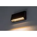 Rábalux 77109 Ibar Kültéri lámpa, Kültéri fali lámpa, fekete-átlátszó LED 3, IP54