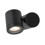 Rábalux 77110 Enol Kültéri lámpa, Kültéri fali lámpa, fekete-átlátszó GU10GU10 1x MAX 35, IP44