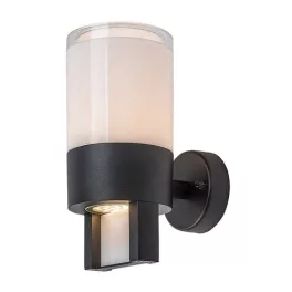   Rábalux 77130 Leitha Kültéri lámpa, Kültéri fali lámpa, fekete-fehér LED 12, IP44