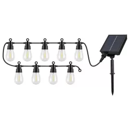   Rábalux 77165 Zirc Kültéri lámpa, Napelemes lámpa, fekete-átlátszó LED 3,6, IP44