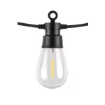 Rábalux 77165 Zirc Kültéri lámpa, Napelemes lámpa, fekete-átlátszó LED 3,6, IP44