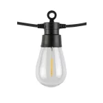 Rábalux 77165 Zirc Kültéri lámpa, Napelemes lámpa, fekete-átlátszó LED 3,6, IP44