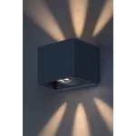 Rábalux 77170 Hallstatt Kültéri lámpa, Kültéri fali lámpa, szürke-átlátszó LED 10, IP54