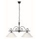Rábalux 7777 Dorothea Beltéri Csillár matt fekete-fehér alabástrom üveg E27 2x MAX 60, IP20