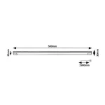 Rábalux 78026 Hanson Pultmegvilágító lámpa fekete-fehér LED 8, IP20