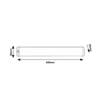 Rábalux 78054 Soft2 Beltéri lámpa Pultmegvilágító lámpa ezüst, fehér LED 8, természetes fehér (3500-5000 K), IP20