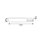 Rábalux 78064 Bath2 Beltéri lámpa Pultmegvilágító lámpa fehér, fehér LED 10, természetes fehér (3500-5000 K), IP20