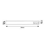 Rábalux 78065 Bath2 Beltéri lámpa Pultmegvilágító lámpa fehér, fehér LED 15, természetes fehér (3500-5000 K), IP20