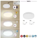 Rábalux 7893 Tartu Kültéri mennyezeti lámpa matt fehér-fehér LED 18, IP44