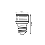 Rábalux 79026 SMD-LED Fényforrás 3W meleg fehér 3000K E27