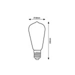 Rábalux 79028 Filament-LED Fényforrás Filament-LED átlátszó,  , természetes fehér (3500-5000 K), IP20