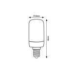 Rábalux 79030 Filament-LED Fényforrás Filament-LED átlátszó, természetes fehér (3500-5000 K), IP20