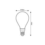 Rábalux 79032 Filament-LED Fényforrás LED Filament átlátszó, természetes fehér (3500-5000 K), IP20