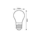 Rábalux 79043 Filament-LED Fényforrás LED Filament átlátszó, természetes fehér (3500-5000 K), IP20