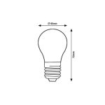 Rábalux 79051 Filament-LED Fényforrás LED Filament átlátszó, természetes fehér (3500-5000 K), IP20