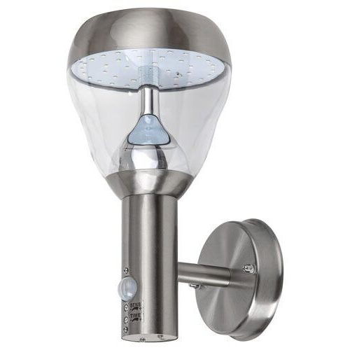 Rábalux 7920 Amalfi Kültéri fali lámpa szatin króm-átlátszó LED 8,5, IP44