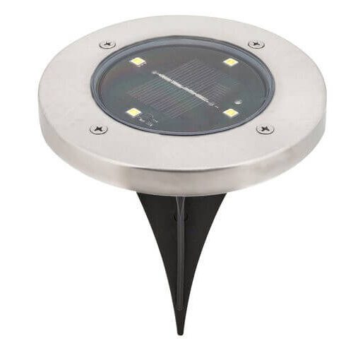 Rábalux 7975 Dannet Kültéri Napelemes lámpa szatin króm-fekete LED 0,24, IP44